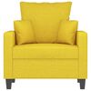 vidaXL Sill&oacute;n de tela amarillo claro 60 cm
