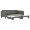 vidaXL Sof&aacute; cama nido tela gris oscuro 100x200 cm