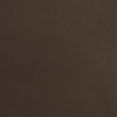 vidaXL Reposapiés de cuero sintético marrón 60x60x36 cm