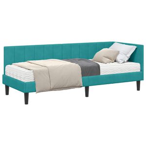 vidaXL Estructura de Cama Esquina con Colch&oacute;n 2 uds. Tuquesa