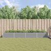 vidaXL Jardinera Gris Claro 195 x 100 x 45 cm Acero Galvanizado