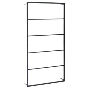 vidaXL Toallero de acero negro 60x10x116 cm