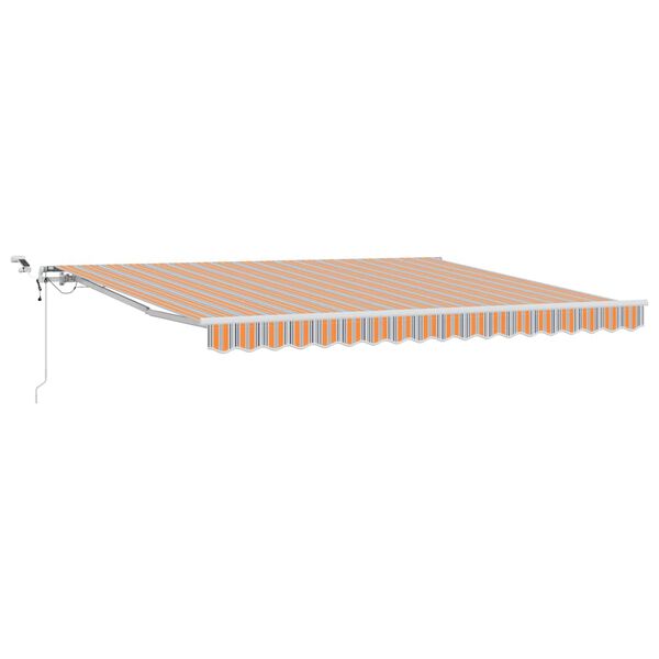 vidaXL Toldo Retr&aacute;ctil Multicolor 400 x 300 cm Poli&eacute;ster y metal