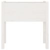 vidaXL Jardineras 2 uds madera maciza de pino blanco 70x31x70 cm