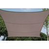 Perel Toldo de vela cuadrado 3,6 m gris topo GSS4360TA