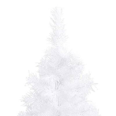 vidaXL Árbol de Navidad artificial iluminado con luces blanco 180 cm