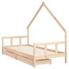 vidaXL Estructura de cama infantil con cajones madera pino 90x190 cm