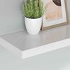vidaXL Estantes flotantes de pared 4 uds MDF blanco 90x23,5x3,8 cm