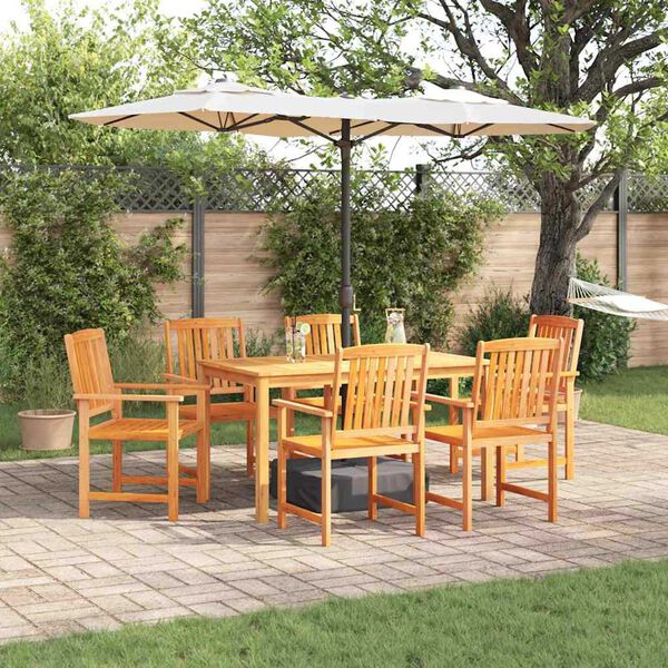 vidaXL Conjunto de Comedor de Jard&iacute;n 5 pcs Marr&oacute;n