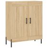 vidaXL Aparador alto madera contrachapada color roble 69,5x34x180 cm
