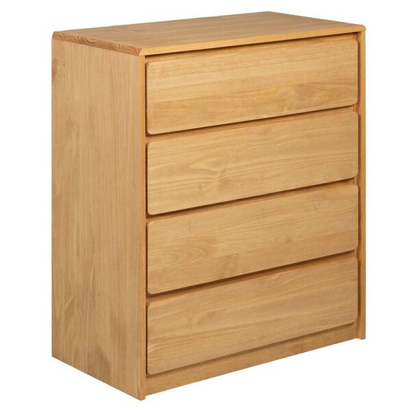 vidaXL Cajonera SAUDA madera maciza de pino color roble 76,5x39x91 cm