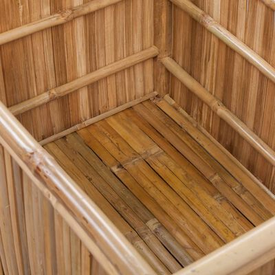 vidaXL Caja de almacenamiento de bambú 3 unidades