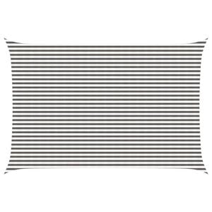 vidaXL Toldo Vela Gris claro y blanco. 4 x 6 m HDPE