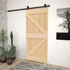 vidaXL Puerta corredera con herrajes madera maciza de pino 90x210 cm