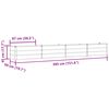 vidaXL Jardinera Antracita 480 x 50 x 45 cm Acero Galvanizado