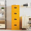 vidaXL Mueble archivador 2 pcs Amarillo Mostaza 44 x 50 x 106.5 cm