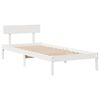 vidaXL Estructura de cama sin colchón madera maciza blanca 75x190 cm