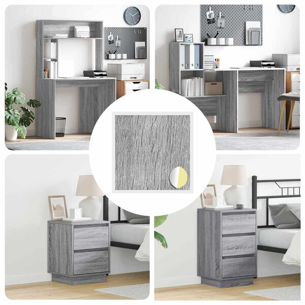 vidaXL Cubierta de Tornillo Autoadhesiva 12 pcs Gris Sonoma