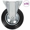 vidaXL Ruedas fijas 16 unidades 160 mm