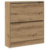 vidaXL Armario Zapatero 80 x 21 x 87,5 cm Madera de ingenier&iacute;a