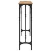 vidaXL Mesa Consola Roble artisan 140 x 23 x 75 cm