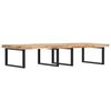 vidaXL Estante de lavabo de pared acero y madera maciza de acacia