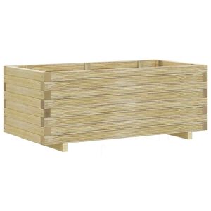 vidaXL Arriate elevado rectangular madera 100x50x40 cm