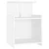 vidaXL Mesita de noche madera contrachapada blanco 40x35x60 cm