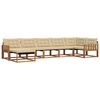 vidaXL Conjunto de sof&aacute;s de exterior con coj&iacute;n 21 pcs Natural y Beige