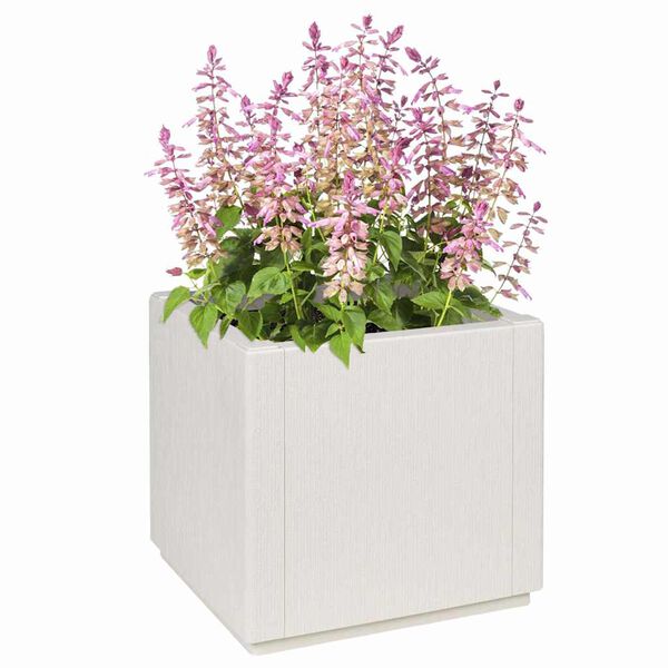 vidaXL Maceta para Jard&iacute;n Blanco 36 x 36 x 35 cm Polipropileno