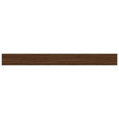 vidaXL Estantes pared 4 uds madera ingeniería marrón 100x10x1,5 cm