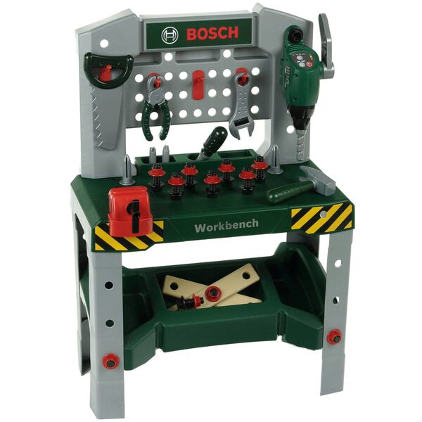 Bosch Mesa de trabajo de juguete con herramientas verde