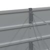 vidaXL Jardinera Gris Claro 160 x 80 x 75 cm Acero