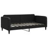vidaXL Sof&aacute; cama nido con cajones tela negro 90x190 cm