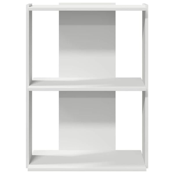 vidaXL Librería 3 niveles madera ingeniería blanco 60x30x80 cm