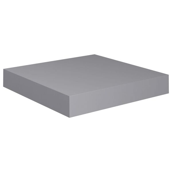 vidaXL Estante flotante de pared MDF gris 23x23,5x3,8 cm