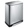 EKO Cubo de pedal E-Cube 50 L plateado mate