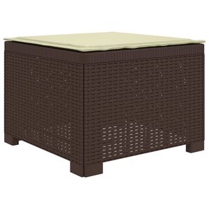 vidaXL Sill&oacute;n Individual de Jard&iacute;n con Coj&iacute;n Apariencia de Ratan PP