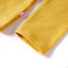 Camiseta infantil de manga larga ocre oscuro 116
