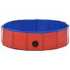vidaXL Piscina para perros plegable PVC rojo 80x20 cm
