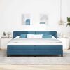vidaXL Cama tipo Box Spring Azul oscuro 200 x 200 cm Terciopelo