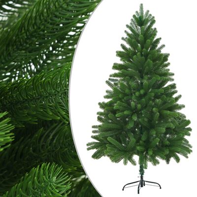 vidaXL Árbol de Navidad artificial hojas realistas verde 180 cm