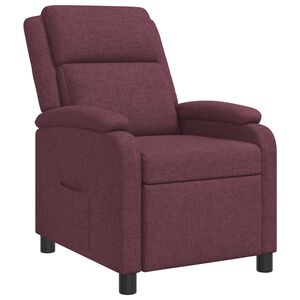 vidaXL Recliner Morado Tela