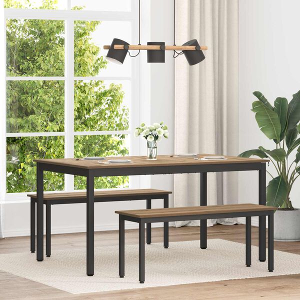 vidaXL Mesas de comedor METAL