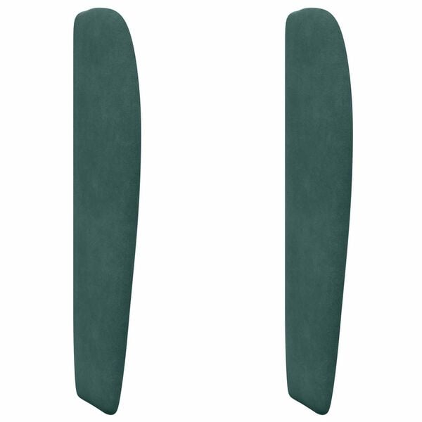 vidaXL Oreja de cabecero Verde 80 x 23 x 6 cm Terciopelo