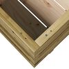 vidaXL Jardinera madera de pino impregnada 90x60x49,5 cm