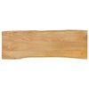 vidaXL Tablero de mesa borde natural madera maciza mango 110x40x2,5 cm