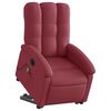 vidaXL Sill&oacute;n de masaje elevable el&eacute;ctrico tela rojo tinto