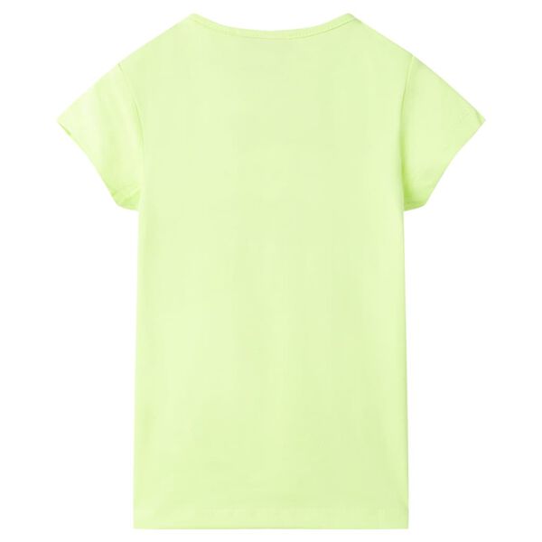 Camiseta infantil amarillo fluorescente 92