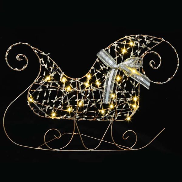 vidaXL Renos LED con 60 LED 3 pcs Cálido PET